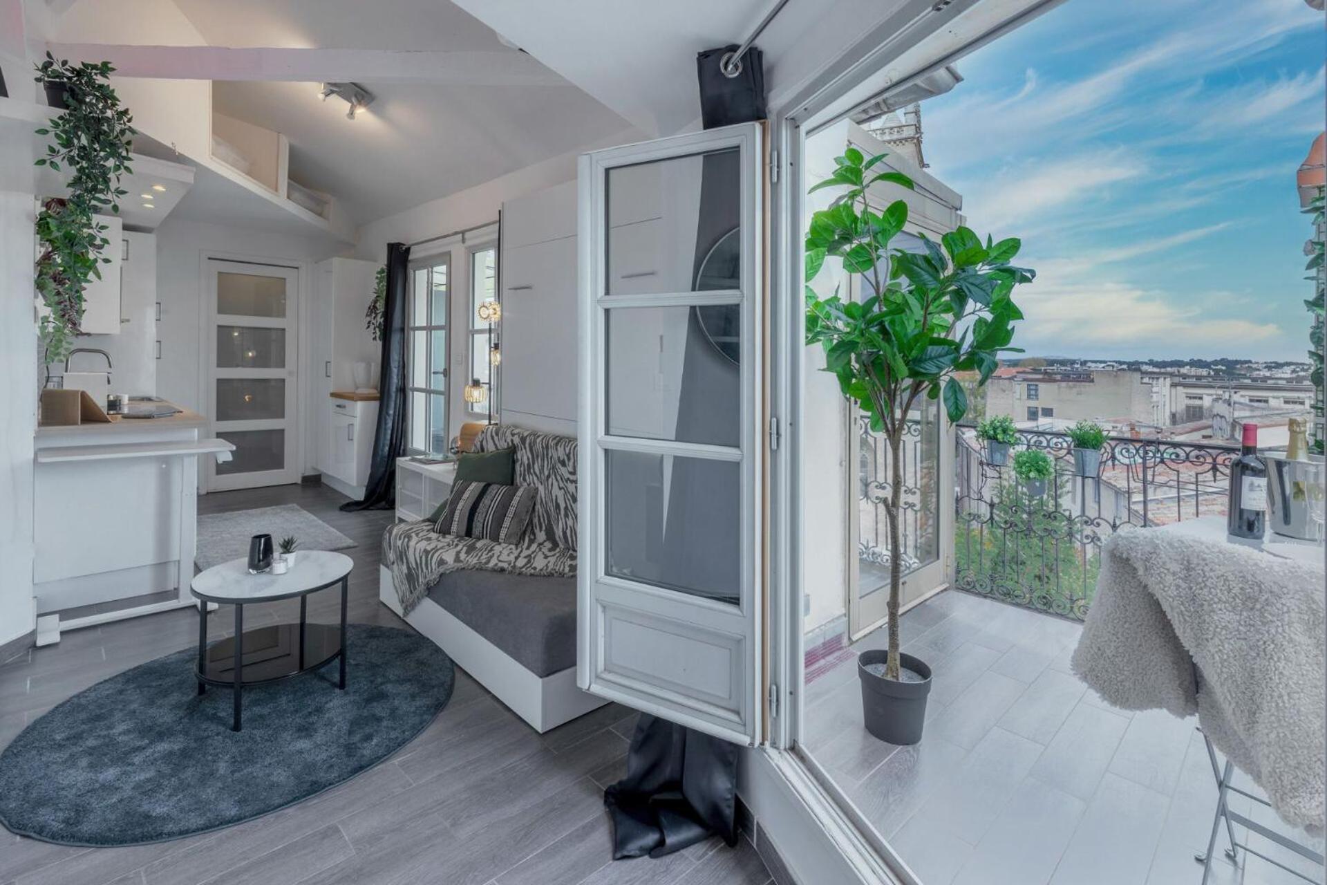 La Terrasse, Vue Sur Les Toits De Montpellier Apartamento Exterior foto